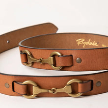 Load image into Gallery viewer, Ladies Equestrian Leather Belts With Snaffle Details
