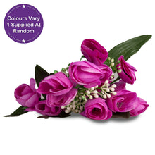 Load image into Gallery viewer, Faux Rose Bud Bunch Assorted 35cm