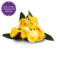Load image into Gallery viewer, Faux Rose Bud Bunch Assorted 35cm