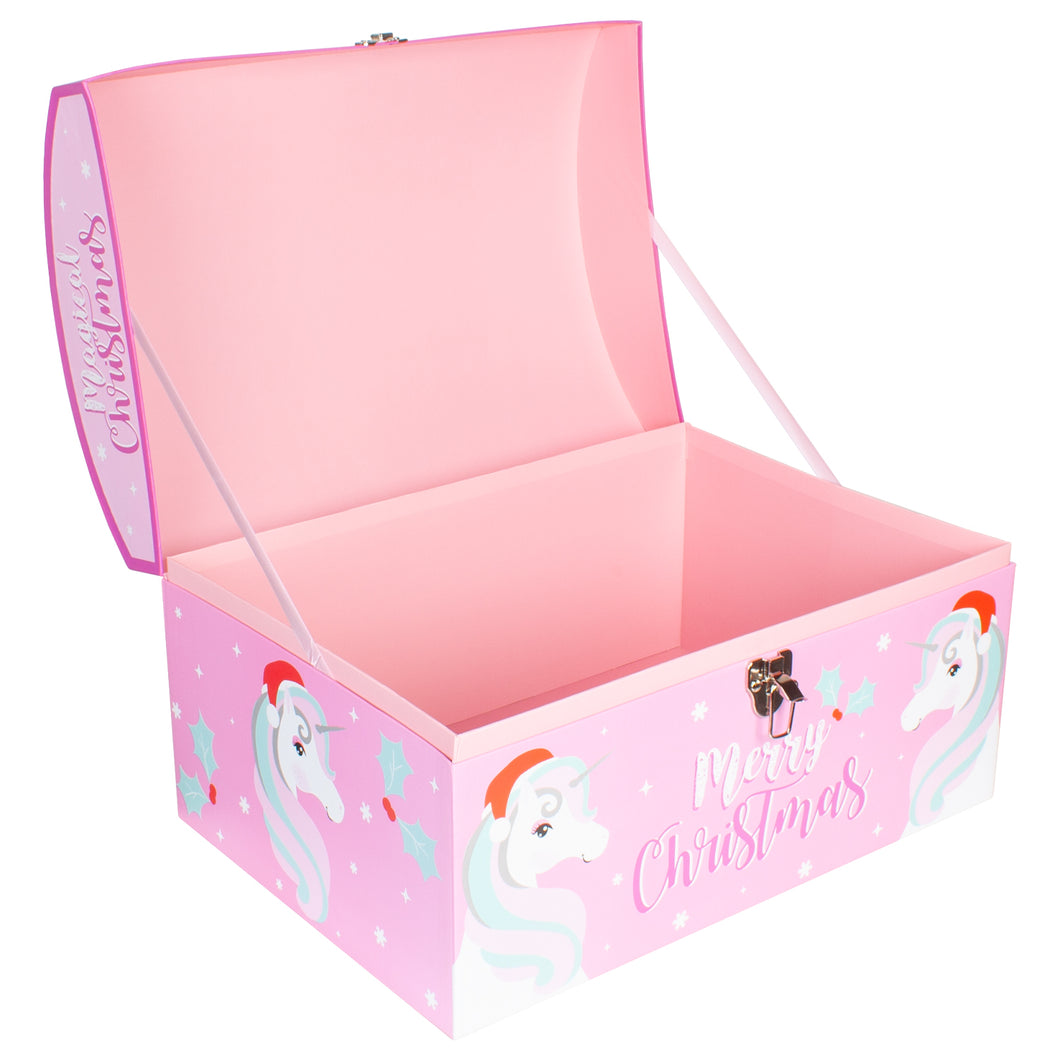 Pink Unicorn Christmas Eve Gift Chest