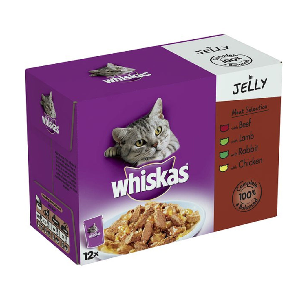 Whiskas Meat Selection In Jelly 12 x 100g