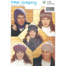 Load image into Gallery viewer, Balaclava - Hats &amp; Scarf Peter Gregory 7159 Knitting Pattern
