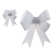 Load image into Gallery viewer, Tinsel Bow 37x49x13cm - White

