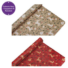 Load image into Gallery viewer, Tom Smith Assorted Festive Woodland Gift Wrap 3m

