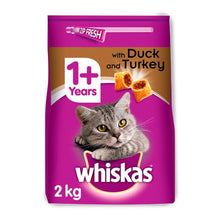 Load image into Gallery viewer, Whiskas Duck &amp; Turkey Dry Food 2kg