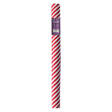 Load image into Gallery viewer, Red and white striped wrapping paper
