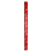 Load image into Gallery viewer, Red Christmas wrapping paper with robins on
