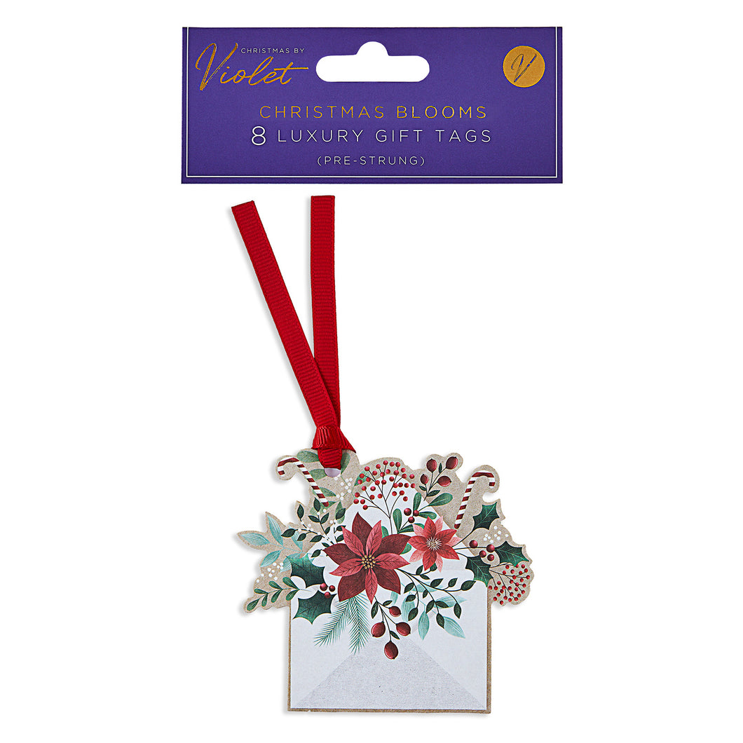 Design By Violet Christmas Blooms Gift Tags 8 Pack