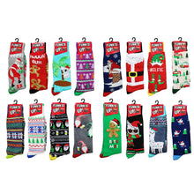 Load image into Gallery viewer, Festive Mens Socks Assorted

