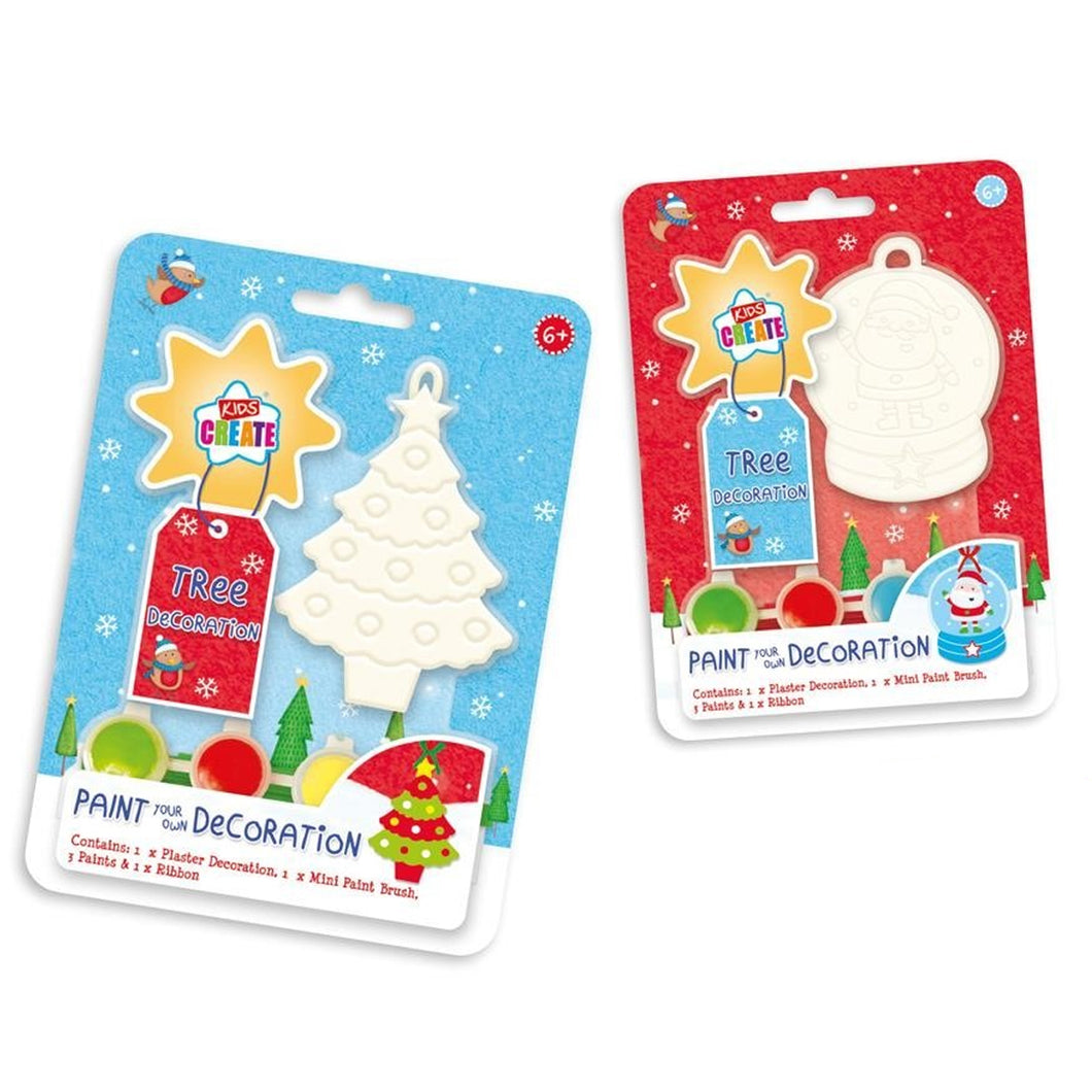 Kids Create Paint Your Own Christmas Decoration