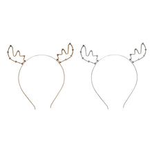 Load image into Gallery viewer, 2 reindeer antlers in gold or silver
