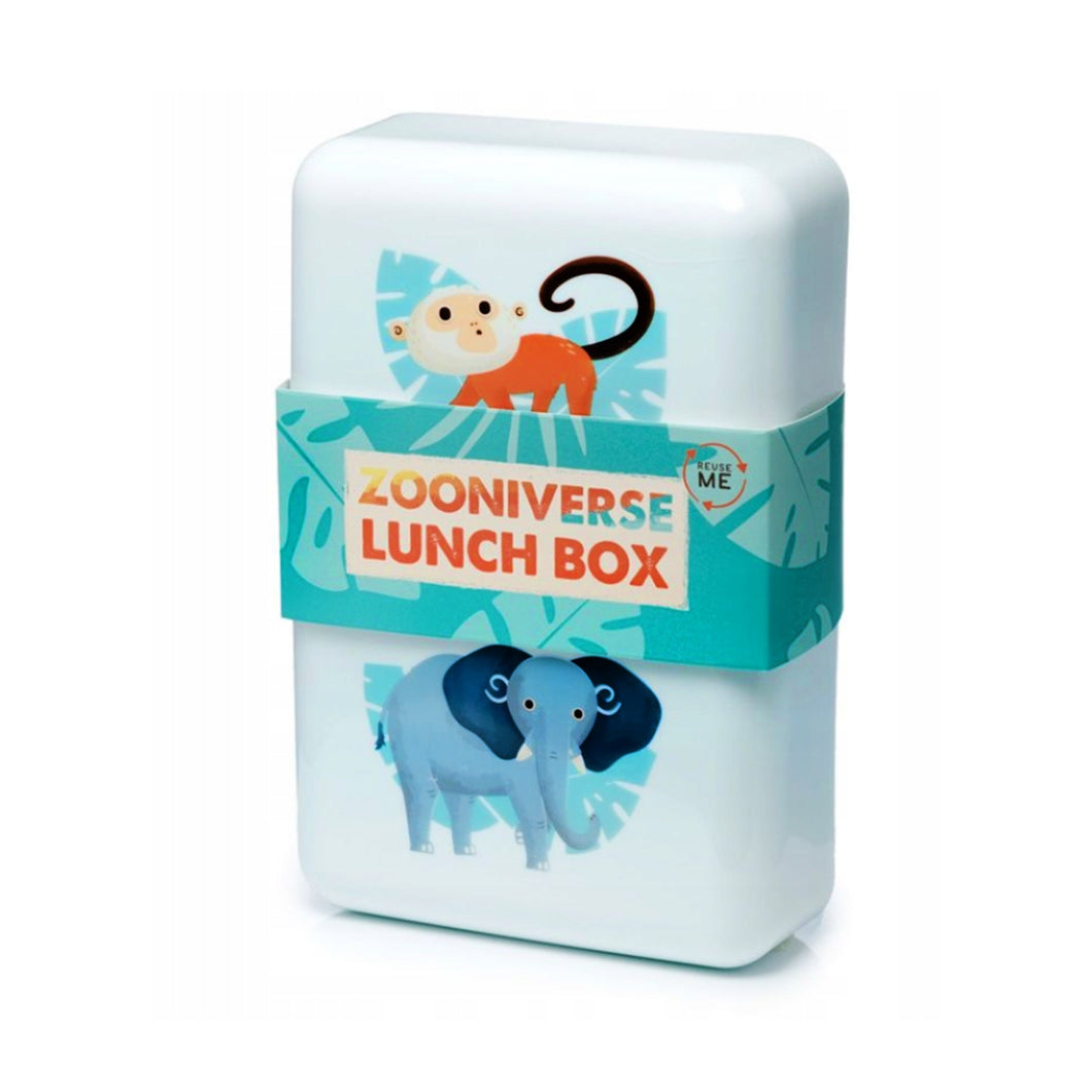 Puckator Zooniverse Lunch Box With Elastic Strap