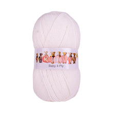 Load image into Gallery viewer, White - Baby 4 Ply Wool
