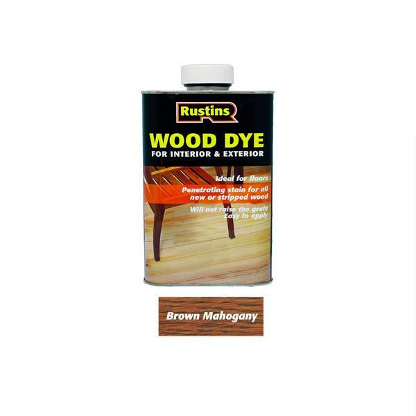 Wood Dye Interior & Exterior Stain brown mahogany