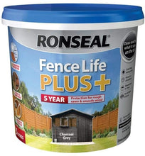 Load image into Gallery viewer, Ronseal Fence Life Plus 5L Charcoal Grey 
