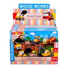 Load image into Gallery viewer, Wood Works Vehicle Chunky Puzzle
