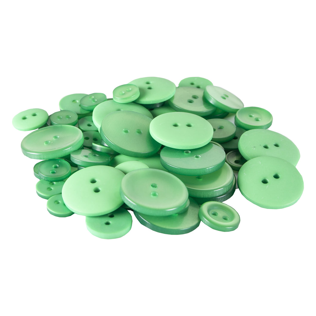 Green Coloured Buttons