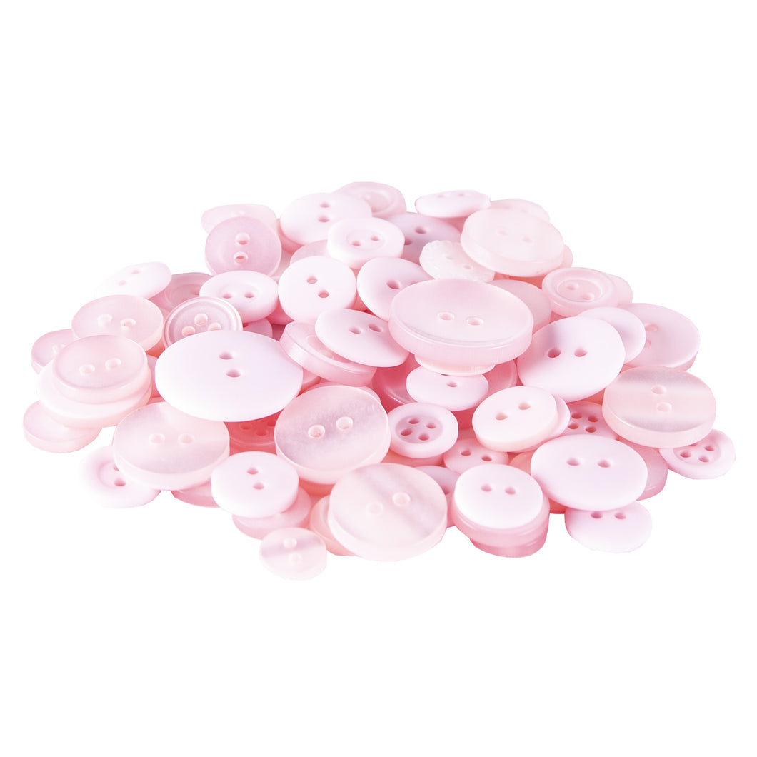 Pale Pink Coloured Buttons