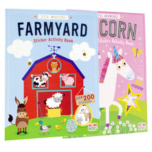 Load image into Gallery viewer, Farmyard &amp; Unicorn Sticker Activity Books