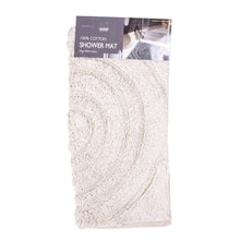 Load image into Gallery viewer, Cream 100% Cotton Shower Mat