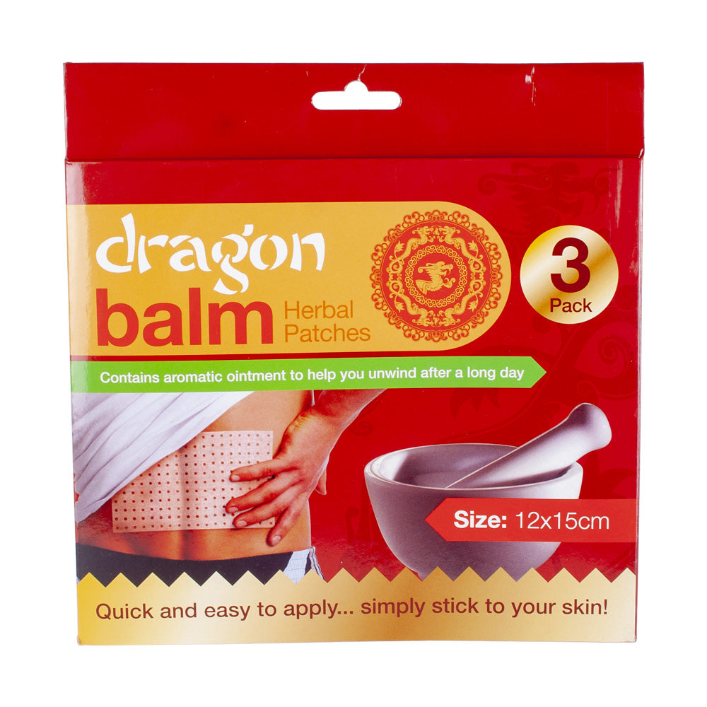 Dragon Balm Herbal Patches 3pk