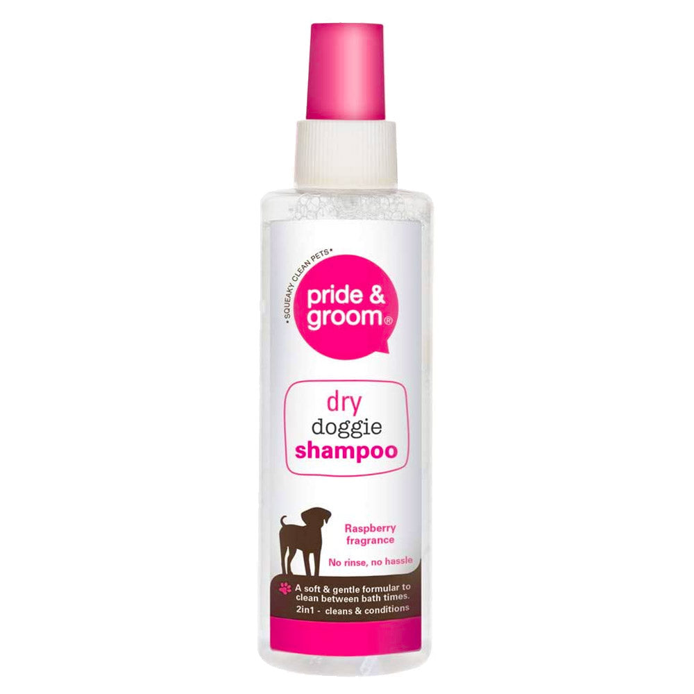 Pride & Groom Dry Doggie Shampoo Raspberry Fragrance 