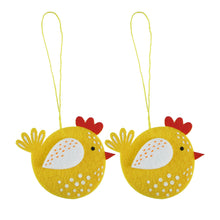 Load image into Gallery viewer, Hanging Felt Chicks Easter Decoration 2 Pack
