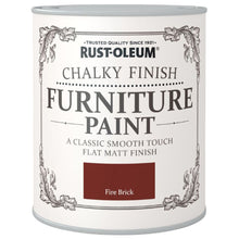Load image into Gallery viewer, Chalky Finish Furniture Paint 750ml Fire Brick
