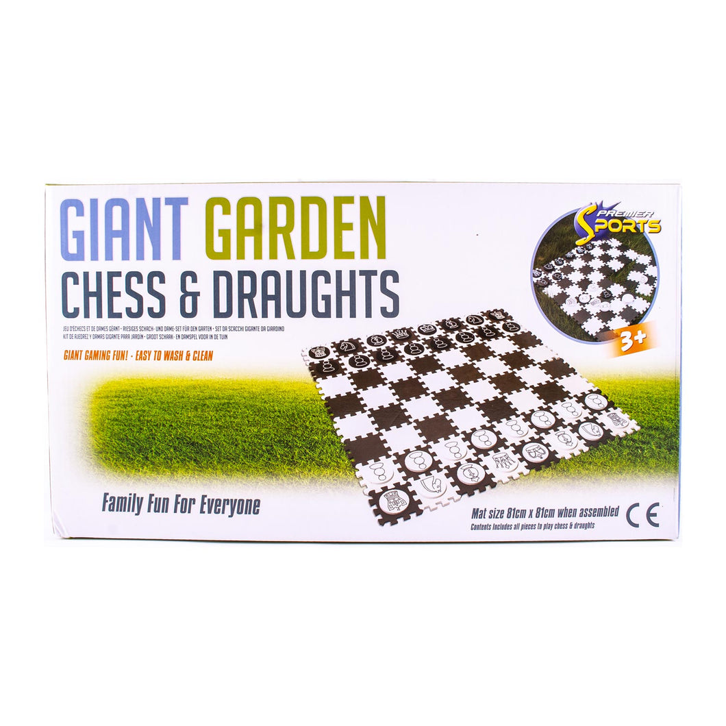 Giant Garden Chess & Draughts