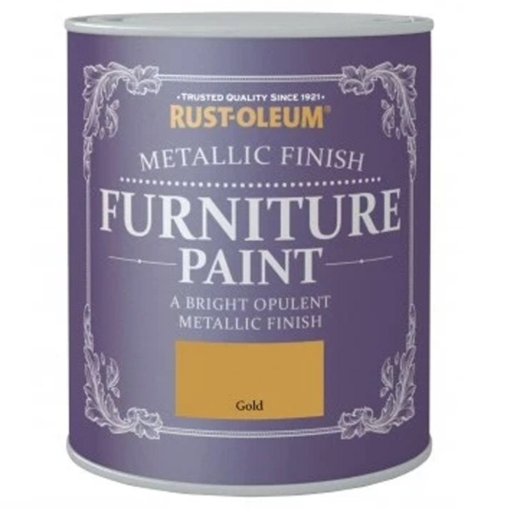 Rust-Oleum Metallic Finish Gold Furniture Paint 125ml