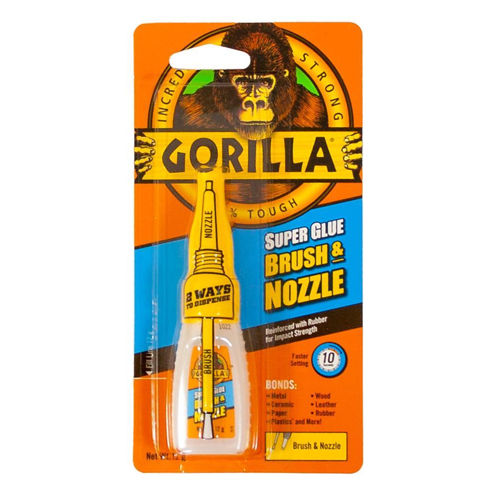 Gorilla Super Glue 2-in-1 Brush & Nozzle Clear 12g