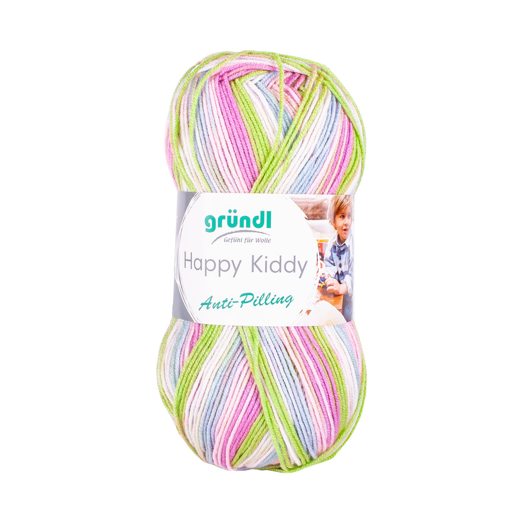 Pink/Green - Happy Kiddy Anti-Pilling Wool
