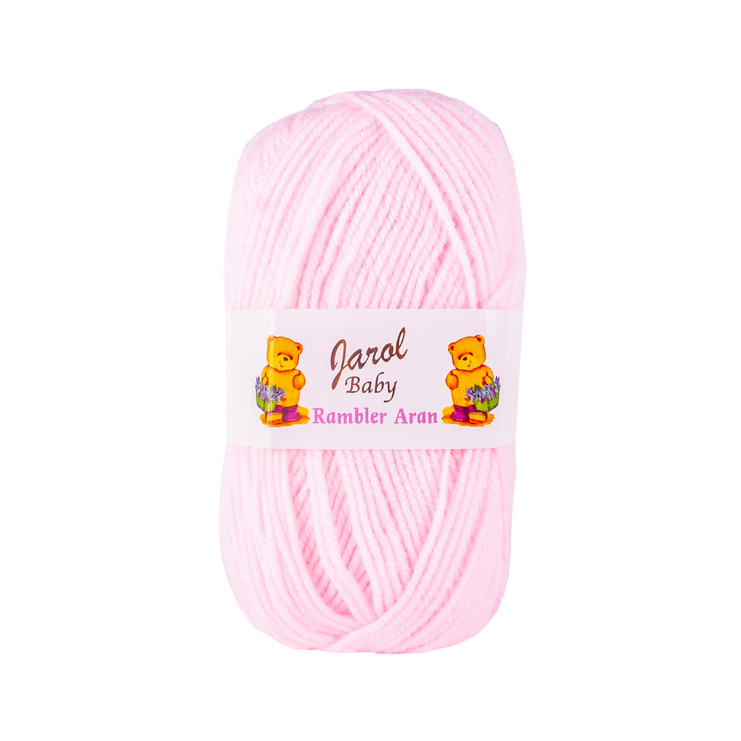 Baby Pink - Jarol Baby Rambler Aran Wool