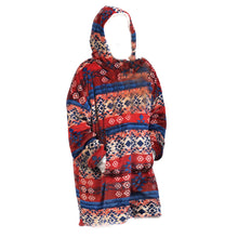 Load image into Gallery viewer, Aztec Fleece Reversible Sherpa Oversized Hoody
