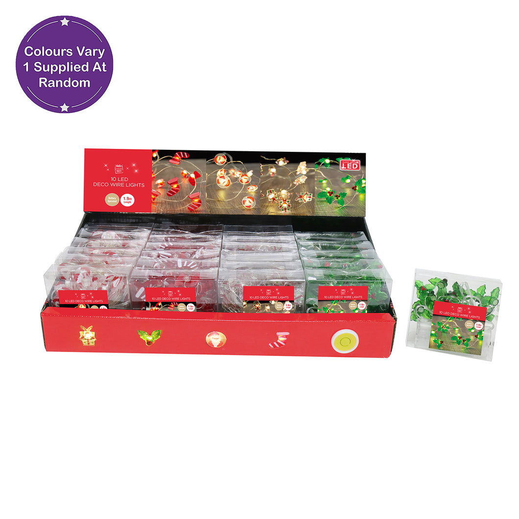 Christmas LED Decoration Wire Lights Assorted