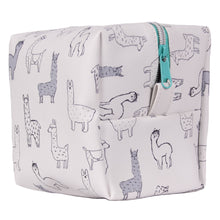 Load image into Gallery viewer, Animal Print Toiletry Bags In White