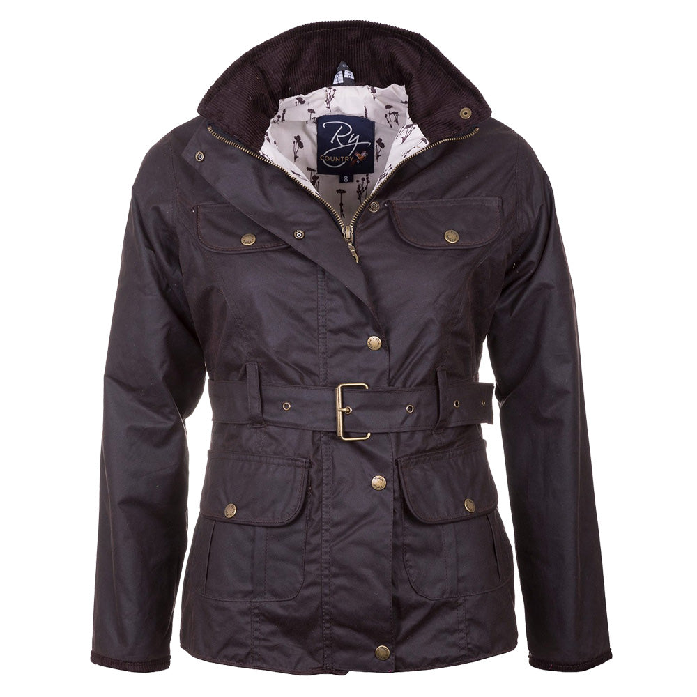 Milly II Belted Waxed Jacket UK – Yorkshire Trading Company