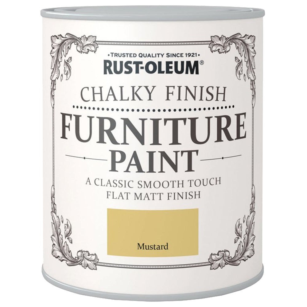 Chalky Finish Furniture Paint 750ml Mustard