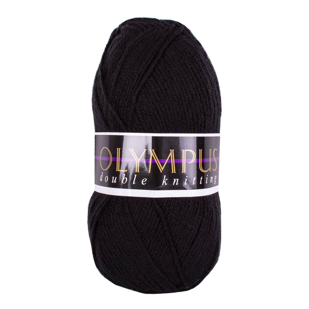 Black - Olympus Double Knitting Wool Yarn 100g