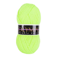 Load image into Gallery viewer, Neon Green - Olympus Double Knitting Wool Yarn 100g
