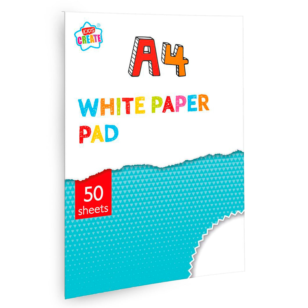 Kids Create A4 White Paper Pad 50 Sheets