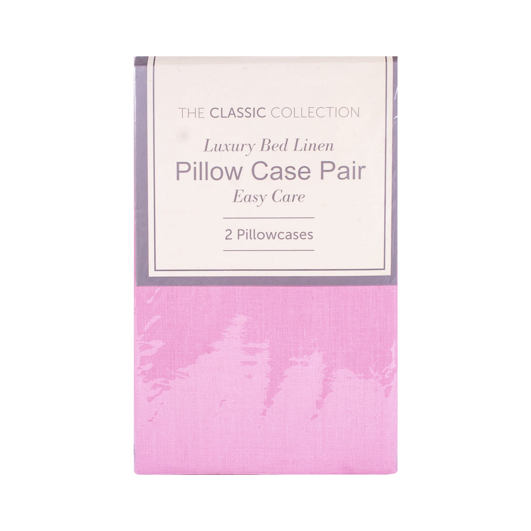 Pink Pillow Case - Classic Collection Luxury Bed Linen