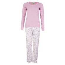 Load image into Gallery viewer, Long Sleeved Ladies Pyjamas Pink
