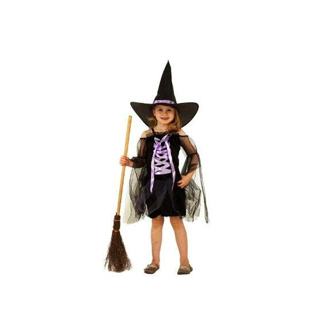 Girl's Halloween and Fancy Dress Witch Costume