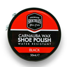 Load image into Gallery viewer, Shoetreats Carnauba Wax Black Shoe Polish 50ml

