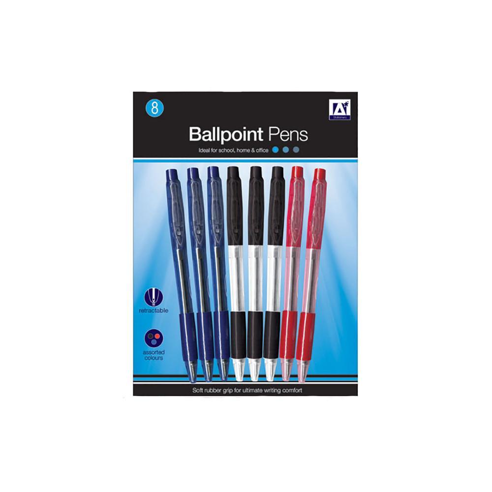 Ballpoint Pens with Rubber Grip