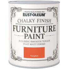 Load image into Gallery viewer, Chalky Finish Furniture Paint 750ml Pumpkin
