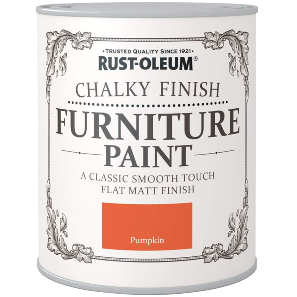 Chalky Finish Furniture Paint 750ml Pumpkin