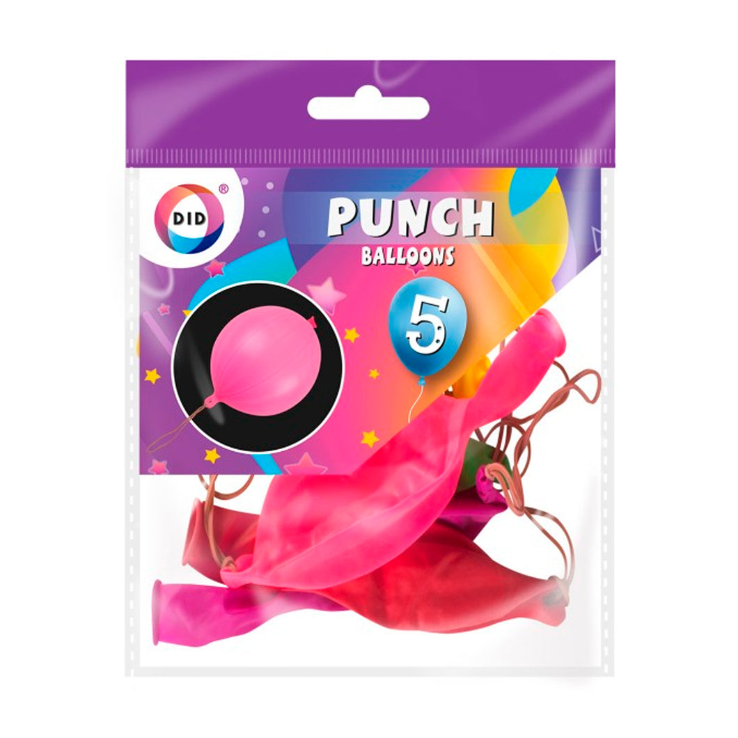 Dina Party Punch Balloons 5 Pack