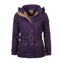 Load image into Gallery viewer, Belted Wax Biker Babe Jacket purple